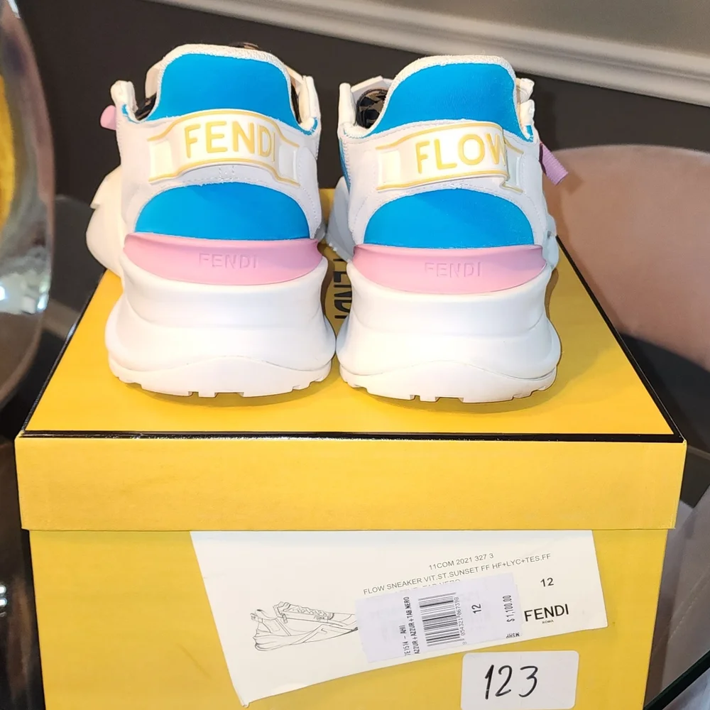 Fendi Men's Zucca FF Sneakers - Picture 3 of 4